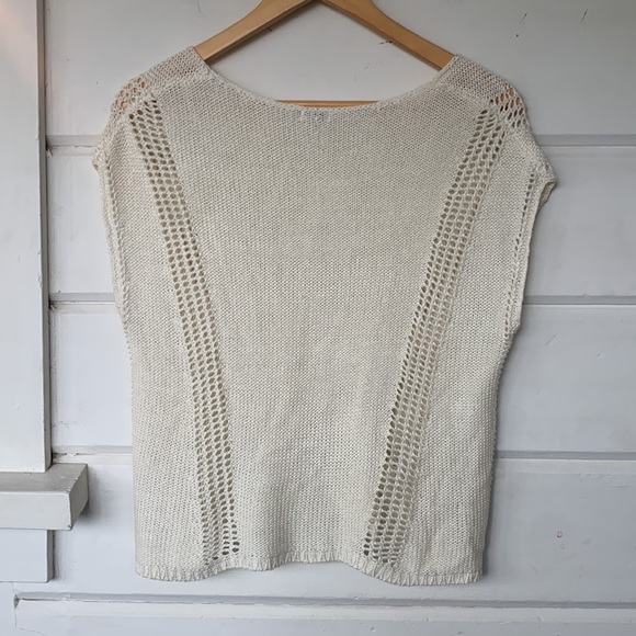 Cream knit Guess Jeans crochet top - Picture 5 of 5